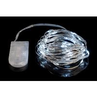 Nataluna 10 Microled Bianco Freddo a Batteria