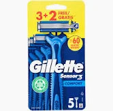 Gillette Rasoi Sensor3 Comfort - 5 pezzi