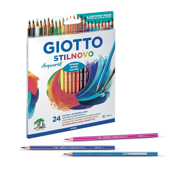 Giotto Stilnovo Acquarell 24 Pastelli