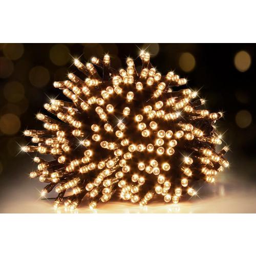 Luminarie Nataluna 300Led Bianco Caldo Uso Esterno/Interno