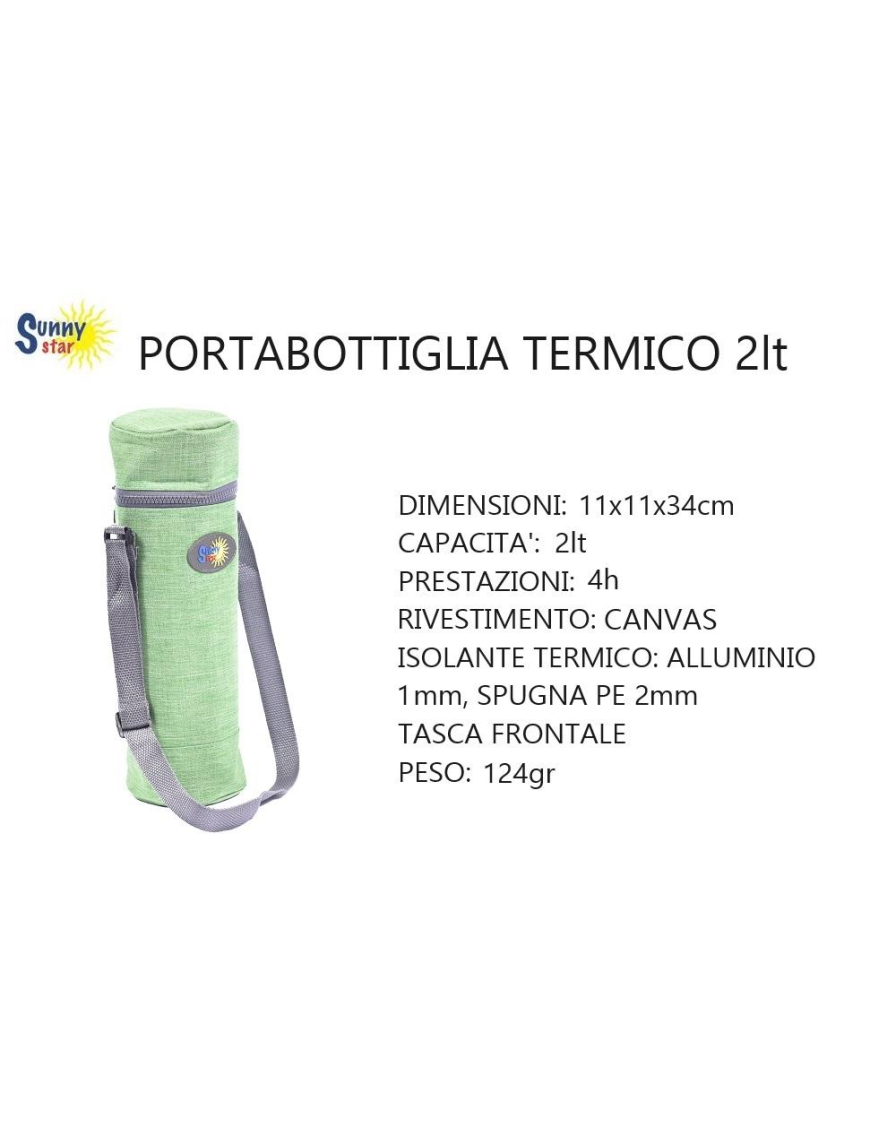 Sunny Star Portabottiglia termico Verde 2L