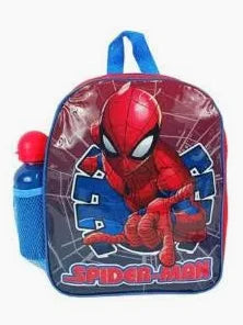Zaino per Scuola Materna Spiderman con Borraccia