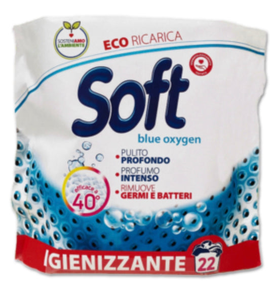 Soft Blue Oxygen Eco Ricarica Detersivo in Polvere 1100g