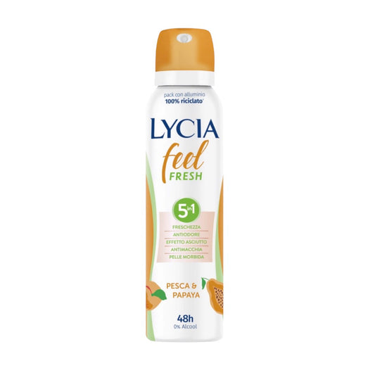 Lycia Deo Spray Feel Fresh Pesca e Papaya 150ml