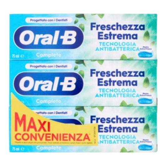 Oral-B Dentifricio tripack Freschezza Estrema 75ml