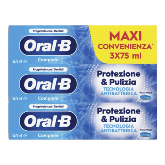 Oral-B Dentifricio Tripack Complete 75ml