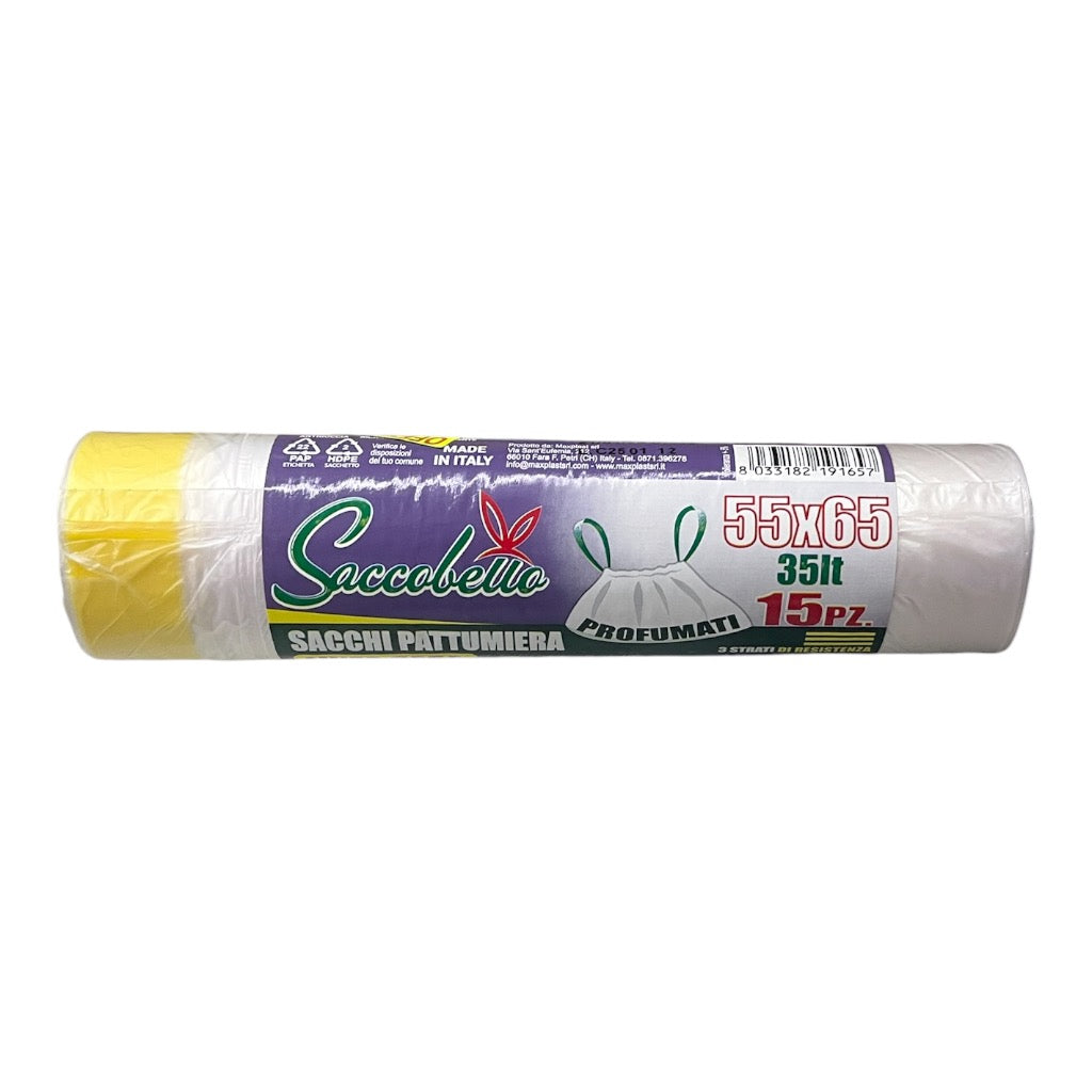 Saccobello Sacchi Pattumiera Profumati 55 x 65 15pz