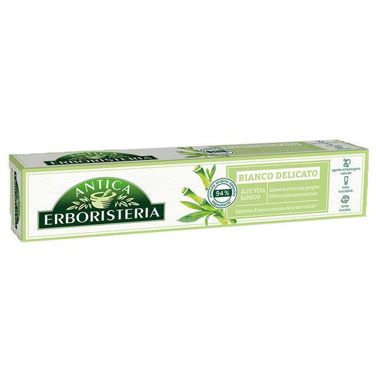 Antica Erboristeria Dentifricio Bianco Delicato Aloe Vera e Bamboo 75ml