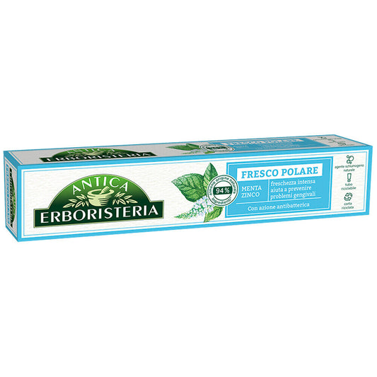 Antica Erboristeria Dentifricio Fresco Polare Menta Zinco 75ml