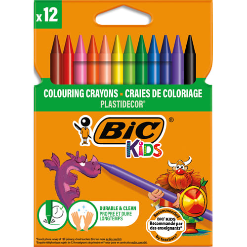 Bic Kids 12 Pastelli PlasticDecor