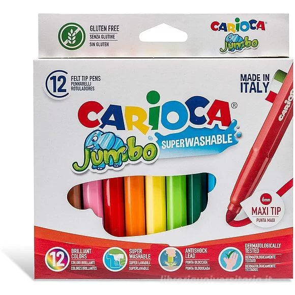 Carioca Jumbo 12 Pennarelli Maxi