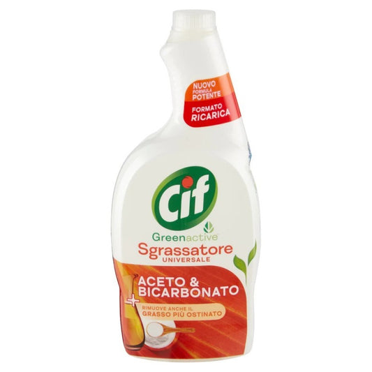 Cif Greenactive Sgrassatore Universale Ricarica Aceto e Bicarbonato 650ml