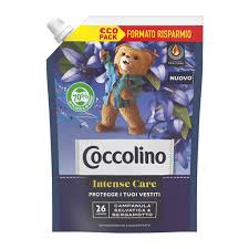 Coccolino Eco Pack Ammorbidente Concentrato Intense Care Campanula Selvatica e Bergamotto 600ml