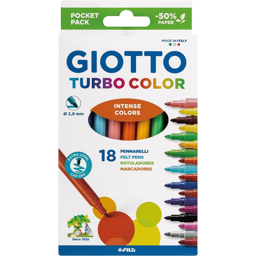 Giotto Turbo Color 18 Pennarelli
