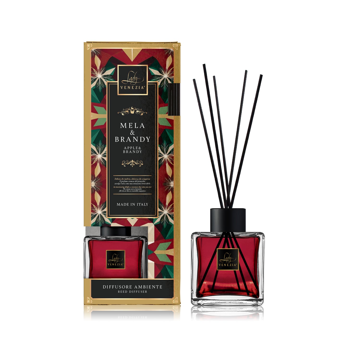 Lady Venezia Diffusore Gourmand 100ml - Mela & Brandy