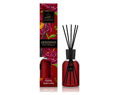 Lady Venezia Diffusore di Fragranza per Ambienti Desiderio 100ml - Rosso Melograno