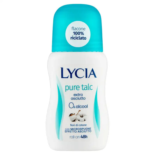 Lycia Pure Talc Deo Roll-On Fiori di Cotone 50ml