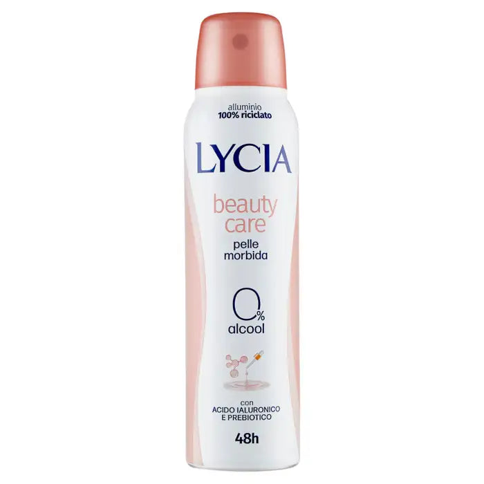 Lycia Deo Spray Beauty Care con Acido Ialuronico e Prebiotico 150ml