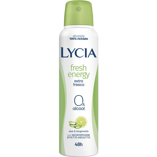 Lycia Deo Spray Fresh Energy Aloe e Bergamotto 150ml