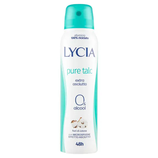 Lycia Deo Spray Pure Talc Fiori di Cotone 150ml