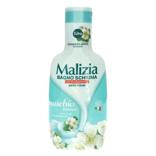 Malizia Bagno Schiuma con Antibatterico Muschio Bianco 1000ml