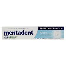 Mentadent Protezione Famiglia Bianco Quotidiano Fluoro e Bicarbonato 75ml