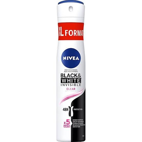 Nivea Deo Spray Black & White Invisible Clear 200ml