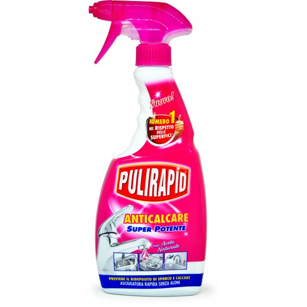 Pulirapid Spray Anticalcare Igienizzante con Aceto Naturale 500ml