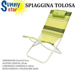 Sunny Star Spiaggina Tolosa Verde fasciata