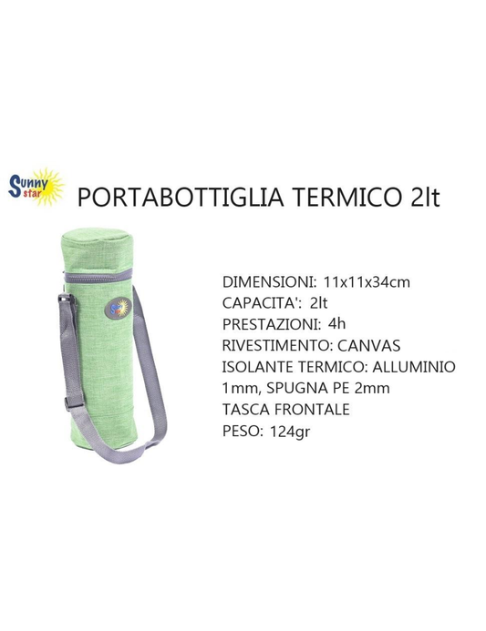 Sunny Star Portabottiglia termico Verde 2L