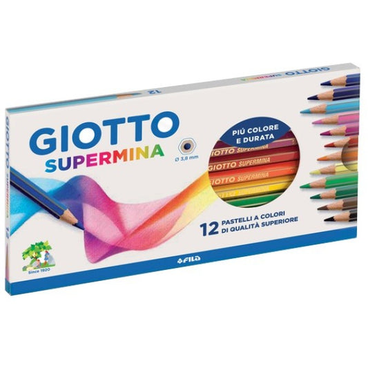 Giotto Supermina 12 Pastelli a Colori