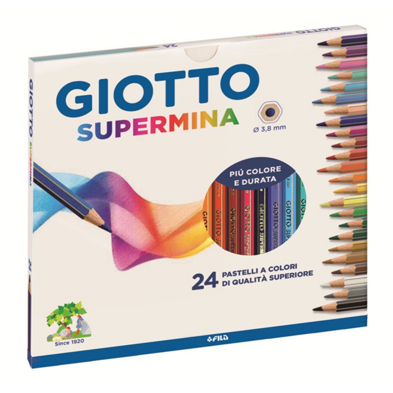 Giotto Supermina 24 Pastelli a Colori