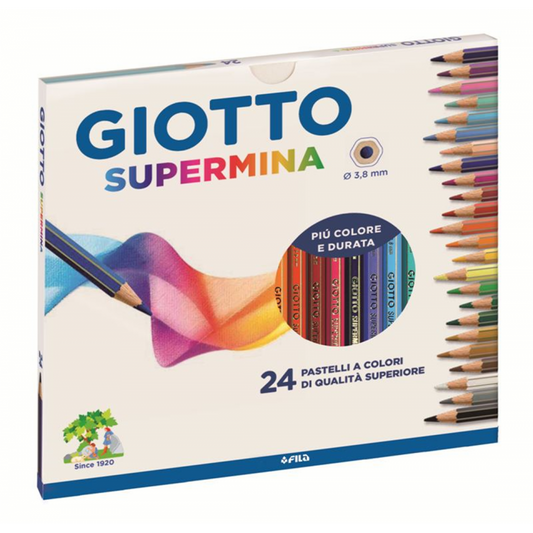 Giotto Supermina 24 Pastelli a Colori