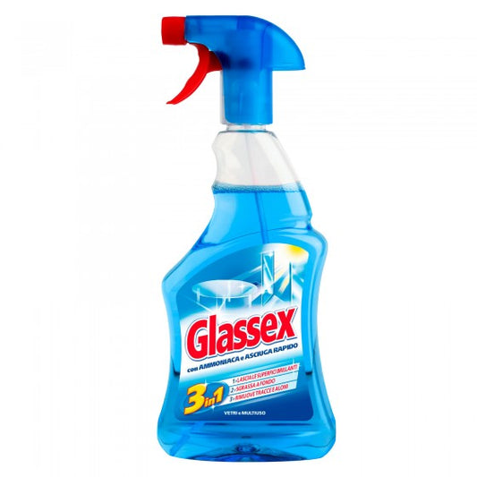 Glassex Vetri e Multiuso con Ammoniaca 500ml