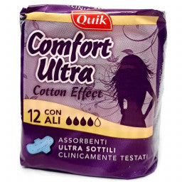 Quik Assorbenti Comfort Ultra con Ali - 12 pezzi