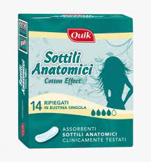 Quik Assorbenti Sottili Anatomici - 14 pezzi