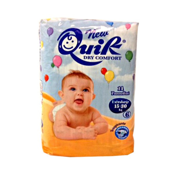 Quik Dry Comfort 6 (15-30kg) Pannolini - 14 pezzi