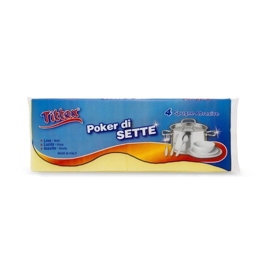 Spugne Tittex Poker di Sette - 4 pezzi