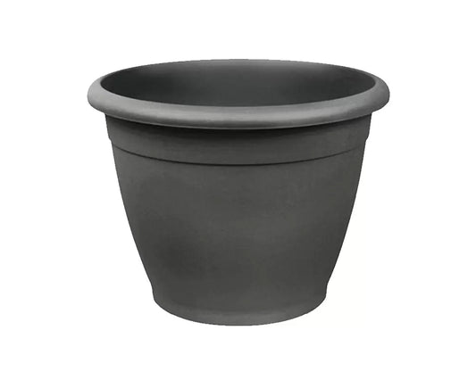 Vaso Naxos Ø cm35x25H in Plastica colore Antracite